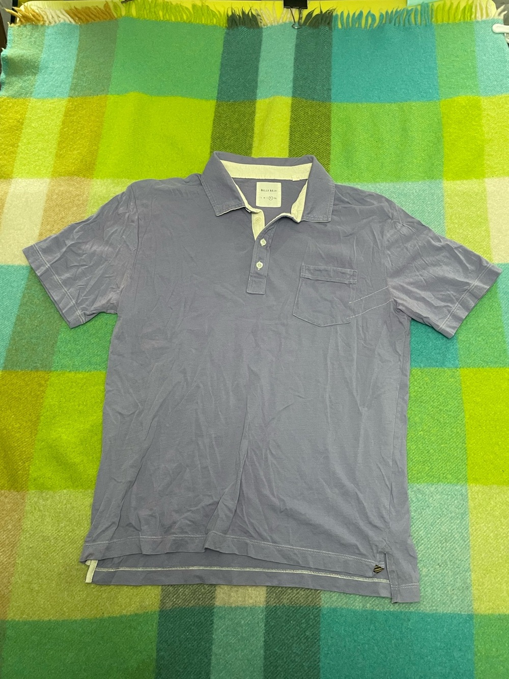 Billy Reid Pensacola Lilac Polo Shirt